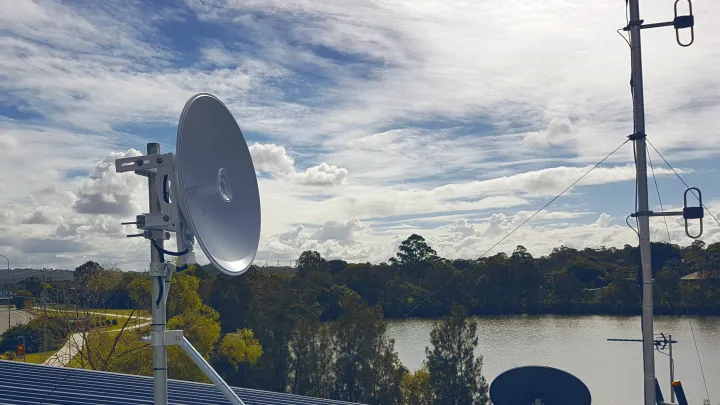 Fixed wireless installation Ubiquiti point to point