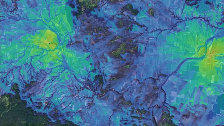 Rural Telstra 4G coverage affected by trees and hills