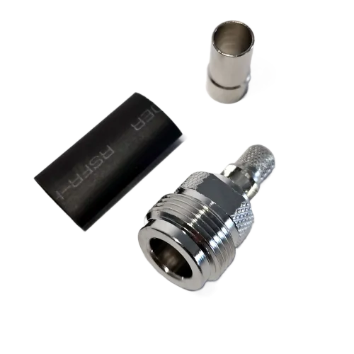 N Female Connector for L-240 Coaxial Cable - Main Image (106-N2-C-L24)