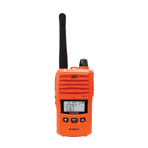 GME TX6165 5/1 Watt UHF CB Handheld Radio - Main Image (102-TX6165XO)
