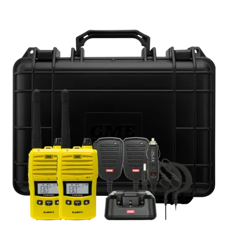 GME TX6165 5/1 Watt UHF CB Handheld Radio - Main Image (102-TX6165YTP)