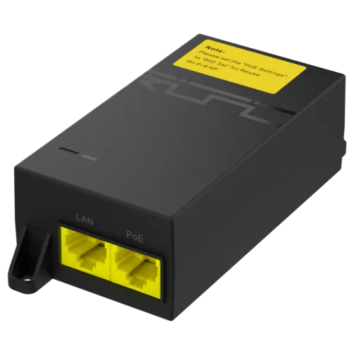 Ruijie POE-AT30 802.11at PoE+ Power-over-Ethernet Injector - Main Image (108-RG-POE-AT30)