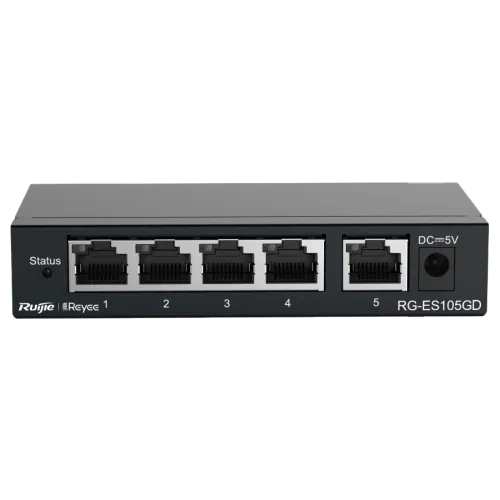 Ruijie Reyee RG-ES105GD 5-Port Gigabit Unmanaged Switch - Main Image (108-RG-ES105GD)