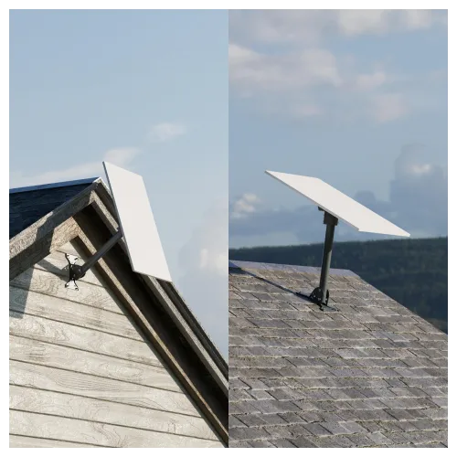 STARBEAM Starlink Gen 3 Adjustable Metal Roof & Wall Mount - View 3 (109-SB-MNT-G3-AMR-WM)