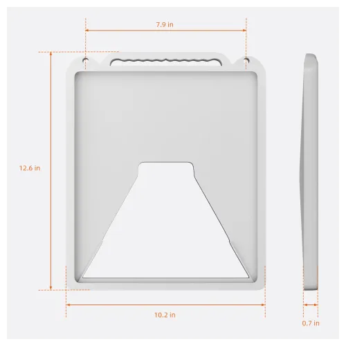 STARBEAM Starlink Mini Silicone Protective Cover with Hang Hooks - White - View 2 (109-SB-CAS-MINI-PCHHW)