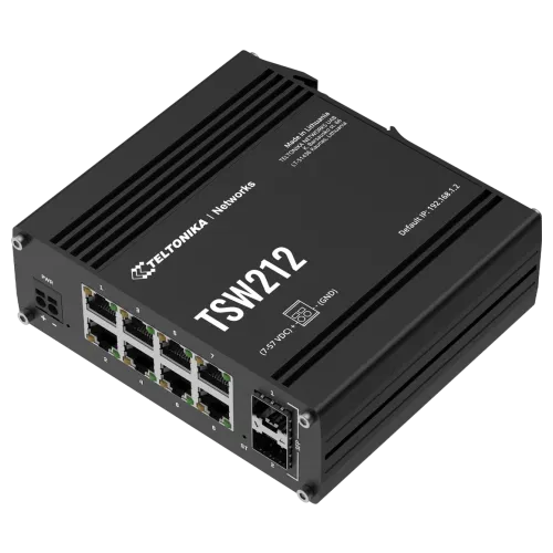Teltonika TSW212 L2 Managed Ethernet Switch - Main Image (110-TSW212)