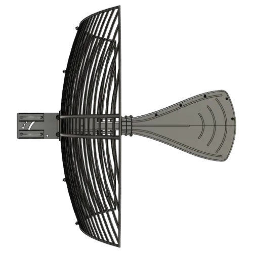 Powertec 4G-5G Wideband Grid Antenna, 698 to 4000 MHz, 4.3-10 Female - View 4 (106-VGR-6940-20.432)