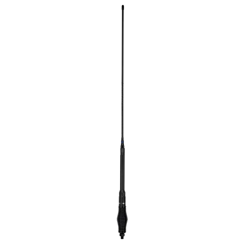 GME AE4018BK1 UHF 640mm Elevated Feed Base, AS002B Spring, Fibreglass Colinear Antenna (6.6dBi Gain) - Black - Main Image (102-AE4018BK1)