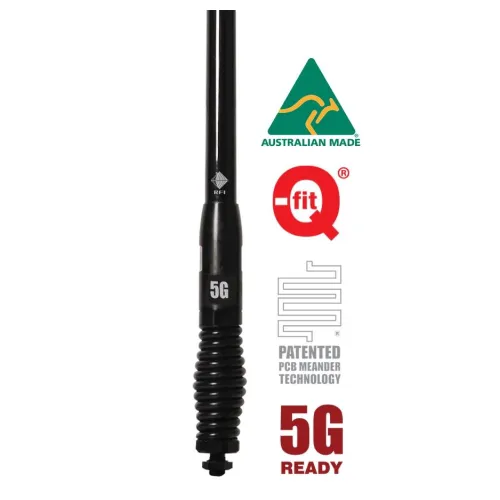 RFI CDQ8195 Pro-Series Removable 4G-5G Vehicle Bullbar Antenna, 6.5 dBi, 698 to 3800 MHz, SMA Male - Main Image (113-CDQ8195-B)