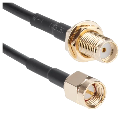 PTL-100 Patch Cable SMA Female to SMA Male, 18cm