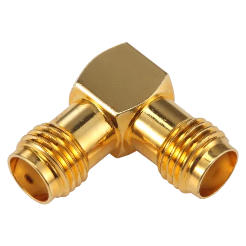 RF Adapter SMA Female to SMA Female, Right Angle