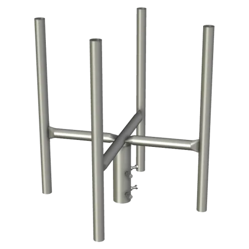 APAC GC76 Series Galvanised Steel Headframe, 4-Sector