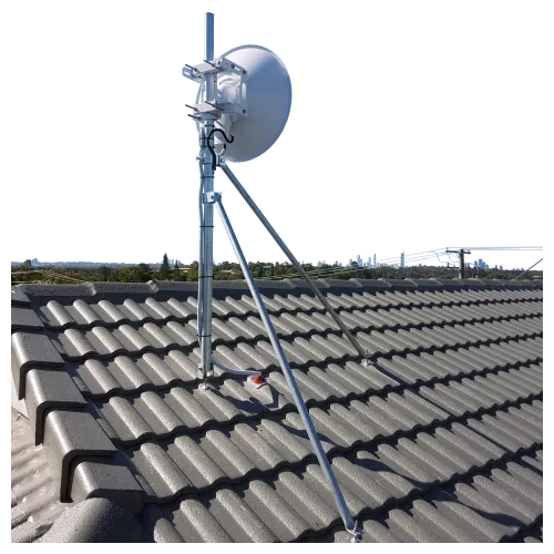 APAC GC48T Collared Tile Roof Mast 48mm Pole – view 2