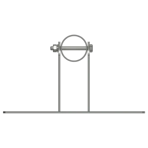 APAC GM76W Galvanised Steel Wall Mount Mast, 76 mm Pole – view 6