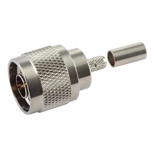 N Male Connector for RG-58 / L-195 Coaxial Cable