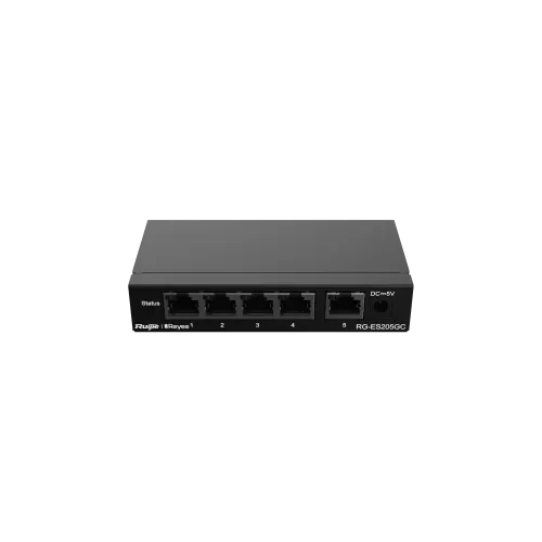 Ruijie ES205GC-P 5-Port Managed PoE+ Switch – view 2