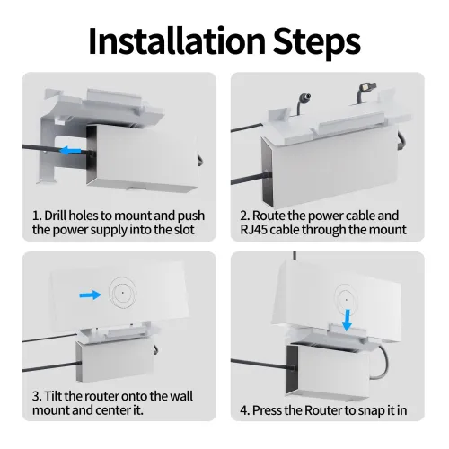 STARBEAM Starlink Gen 3 Router & Power Supply Wall Mount Kit - Screw Mount – view 2