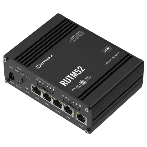 Teltonika RUTM52 Dual 5G Router with WiFi, eSIM – view 2