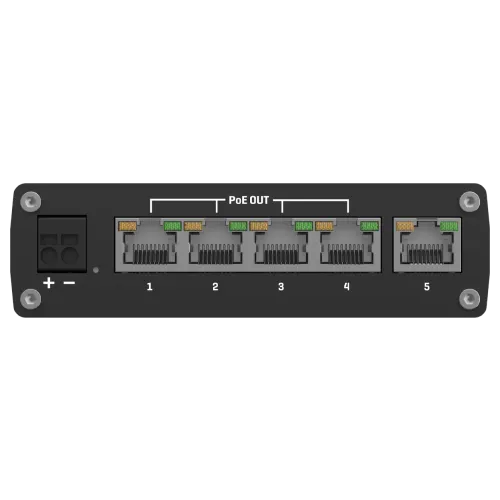 Teltonika TSW101 Industrial Unmanaged PoE+ for Transportation – view 2