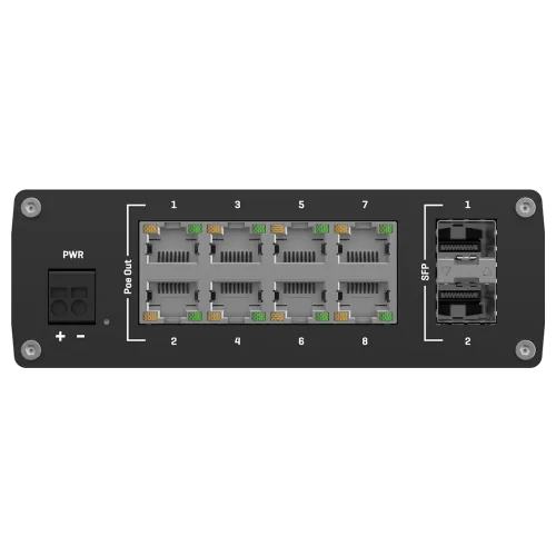 Teltonika TSW200 Industrial Unmanaged PoE+ Switch – view 3