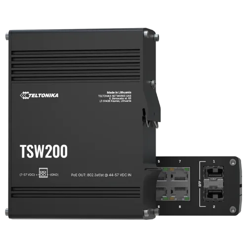 Teltonika TSW200 Industrial Unmanaged PoE+ Switch