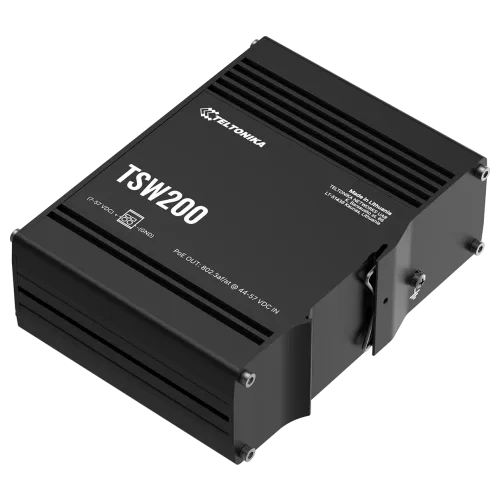 Teltonika TSW200 Industrial Unmanaged PoE+ Switch – view 4
