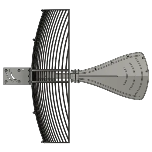 Powertec 4G-5G Wideband Grid Antenna, 698 to 4000 MHz, 4.3-10 Female – view 4