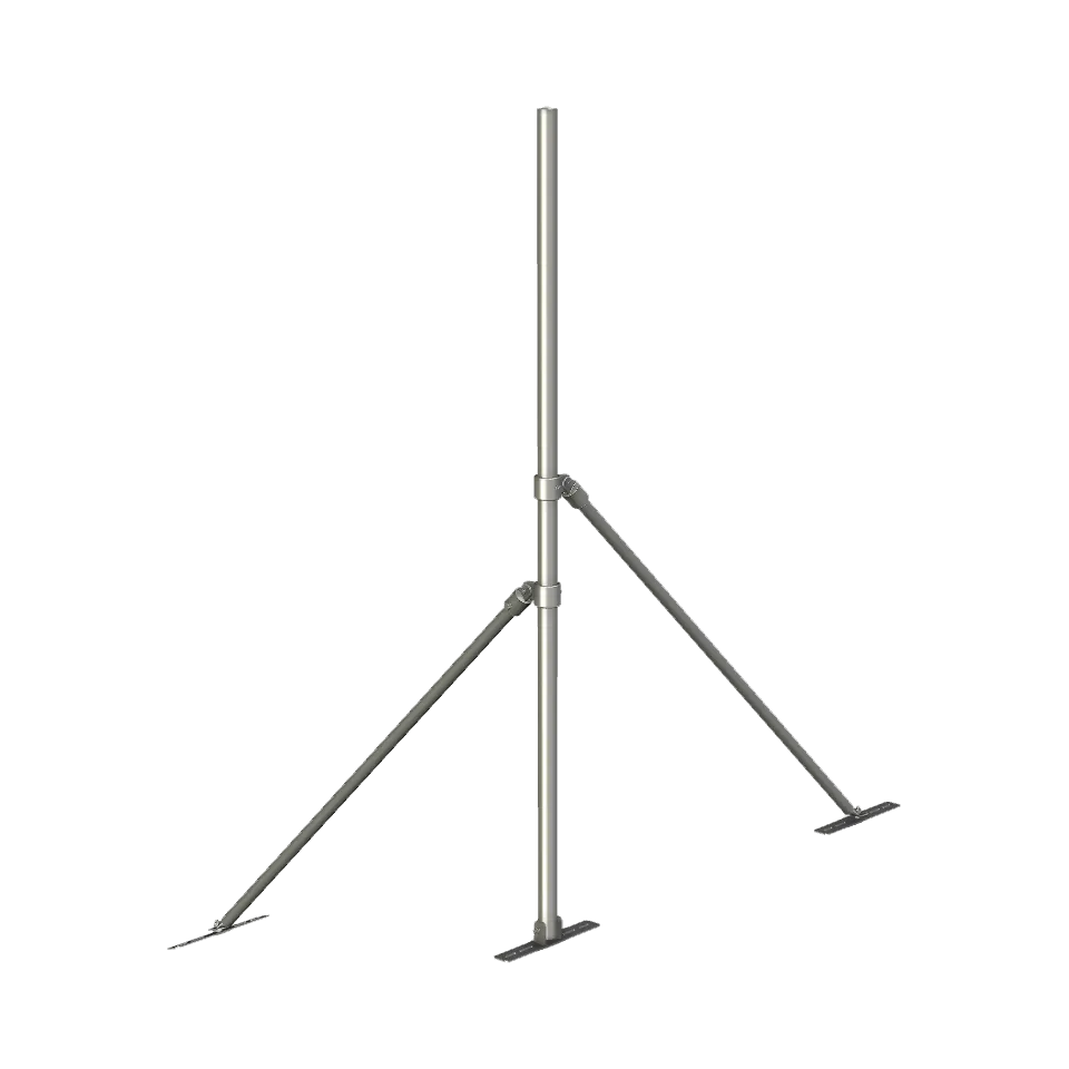 APAC GC48 collared roof mount 50mm pole 40NB galvanised steel heavy duty