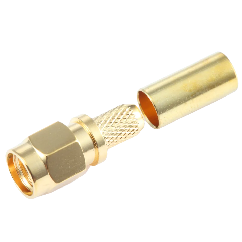 SMA Male Connector for L-240 Coaxial Cable - Main Image (106-SA1-C-L24)