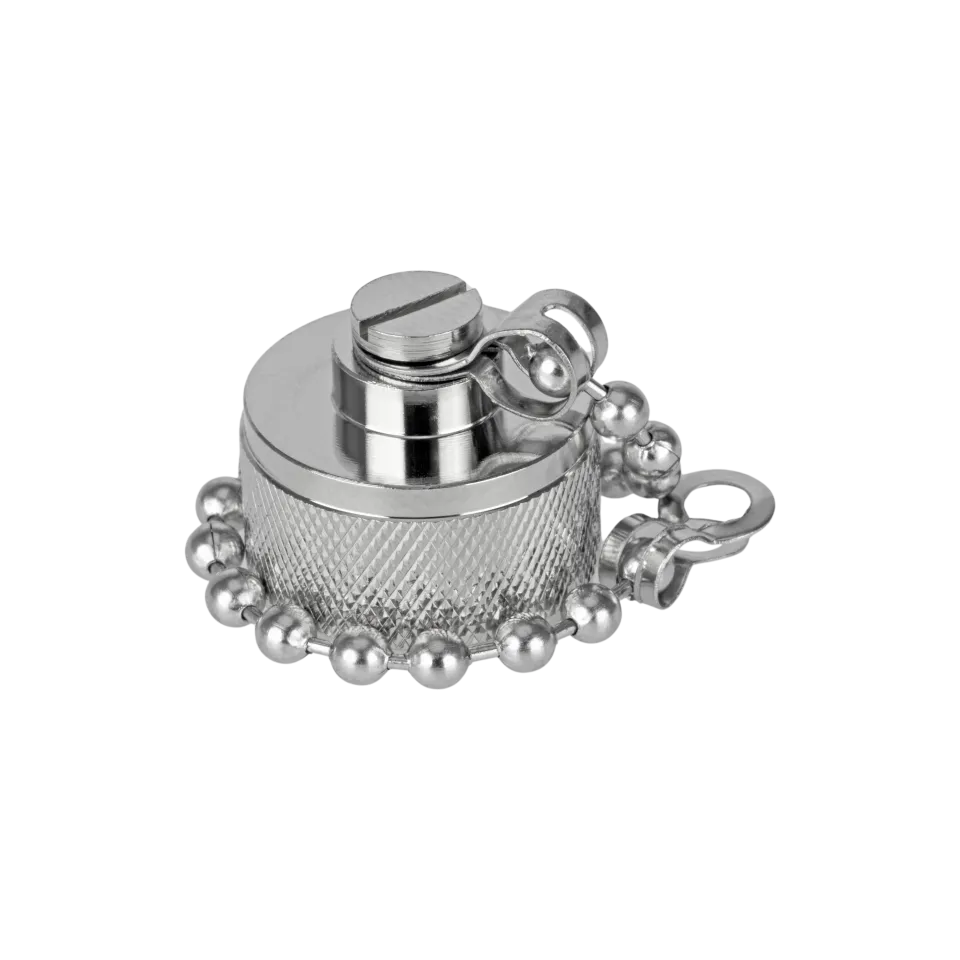 Dust Cap N Male, with Chain - View 3 (106-CAP-N1)