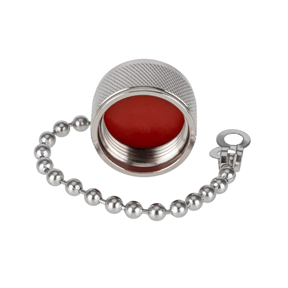 Dust Cap N Male, with Chain - View 4 (106-CAP-N1)