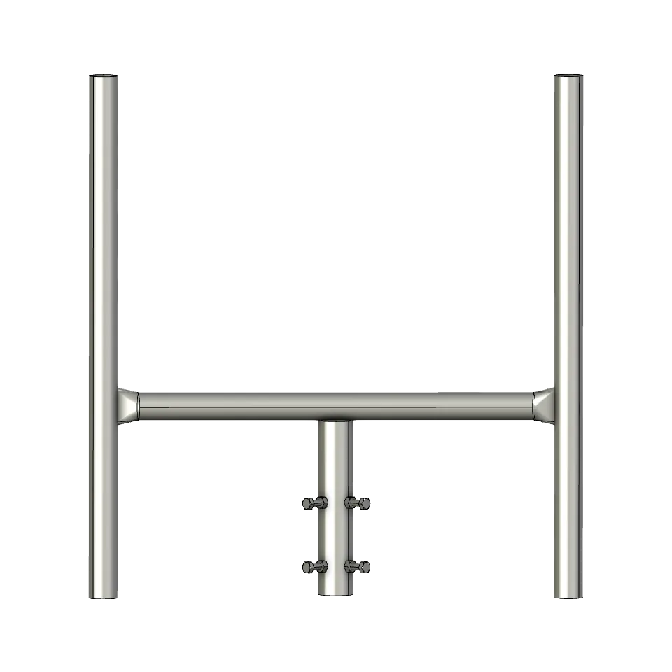 APAC GC48 Series Galvanised Steel Headframe, 2 Sector - View 2 (100-AP-GC48-HF2)
