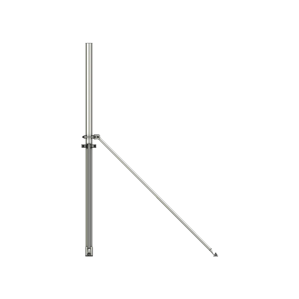 APAC GC76 Collared Roof Mast, 76mm Pole - View 5 (100-AP-RM-GC76-2)