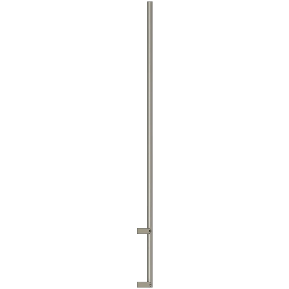 APAC GM76W Galvanised Steel Wall Mount Mast, 76 mm Pole, 2m - View 5 (100-AP-WM-GM76W-2)