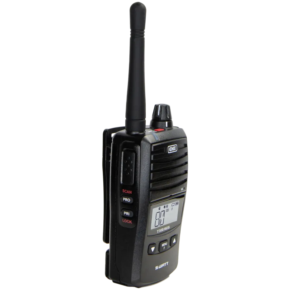 GME TX6165 5/1 Watt UHF CB Handheld Radio - View 5 (102-TX6165X)