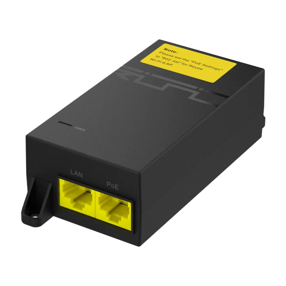 Ruijie POE-AT30 802.11at PoE+ Power-over-Ethernet Injector - Main Image (108-RG-POE-AT30)