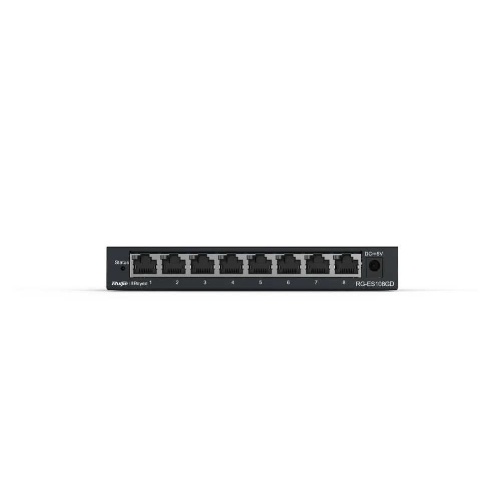 Ruijie Reyee RG-ES108GD 8-Port Gigabit Unmanaged Switch - View 4 (108-RG-ES108GD)