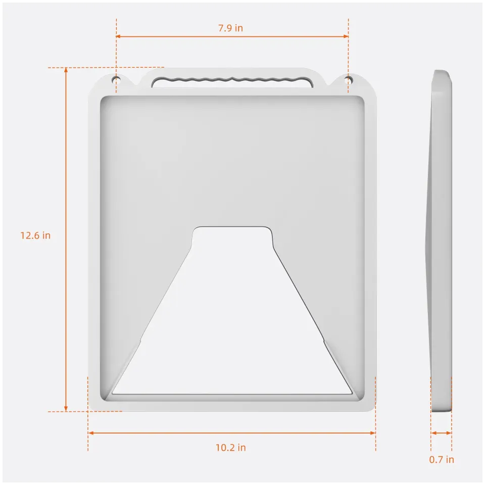 STARBEAM Starlink Mini Silicone Protective Cover with Hang Hooks - White - View 2 (109-SB-CAS-MINI-PCHHW)