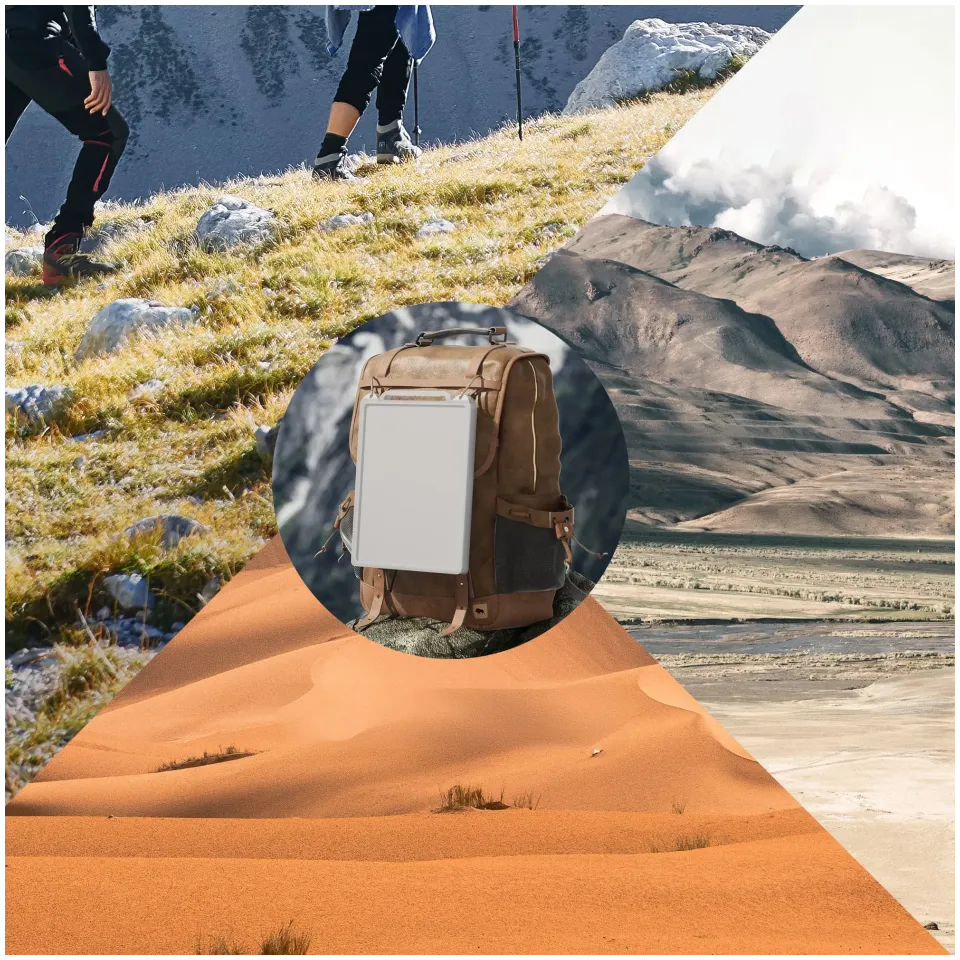 STARBEAM Starlink Mini Silicone Protective Cover with Hang Hooks - White - View 3 (109-SB-CAS-MINI-PCHHW)