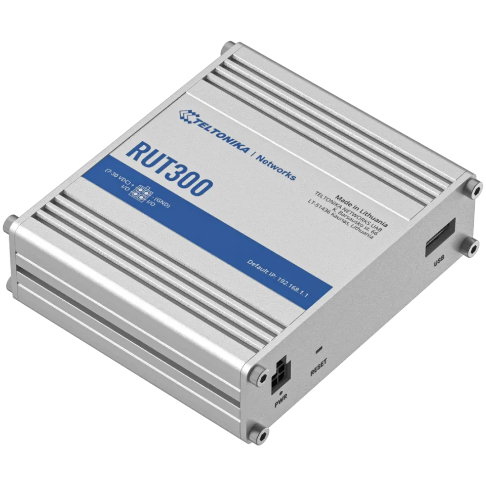Teltonika RUT300 Ethernet Router - View 3 (110-RUT300)