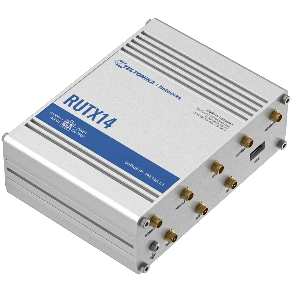 Teltonika RUTX14 4G Cat-12 Router - View 2 (110-RUTX14)