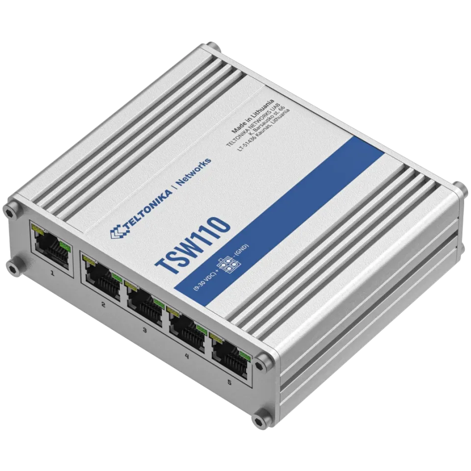 Teltonika TSW110 L2 Unmanaged Switch - View 5 (110-TSW110)