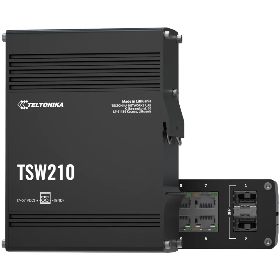 Teltonika TSW210 Unmanaged Industrial Switch - Main Image (110-TSW210)