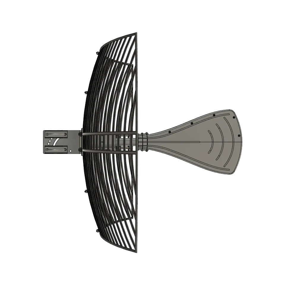 Powertec 4G-5G Wideband Grid Antenna, 698 to 4000 MHz, 4.3-10 Female - View 4 (106-VGR-6940-20.432)