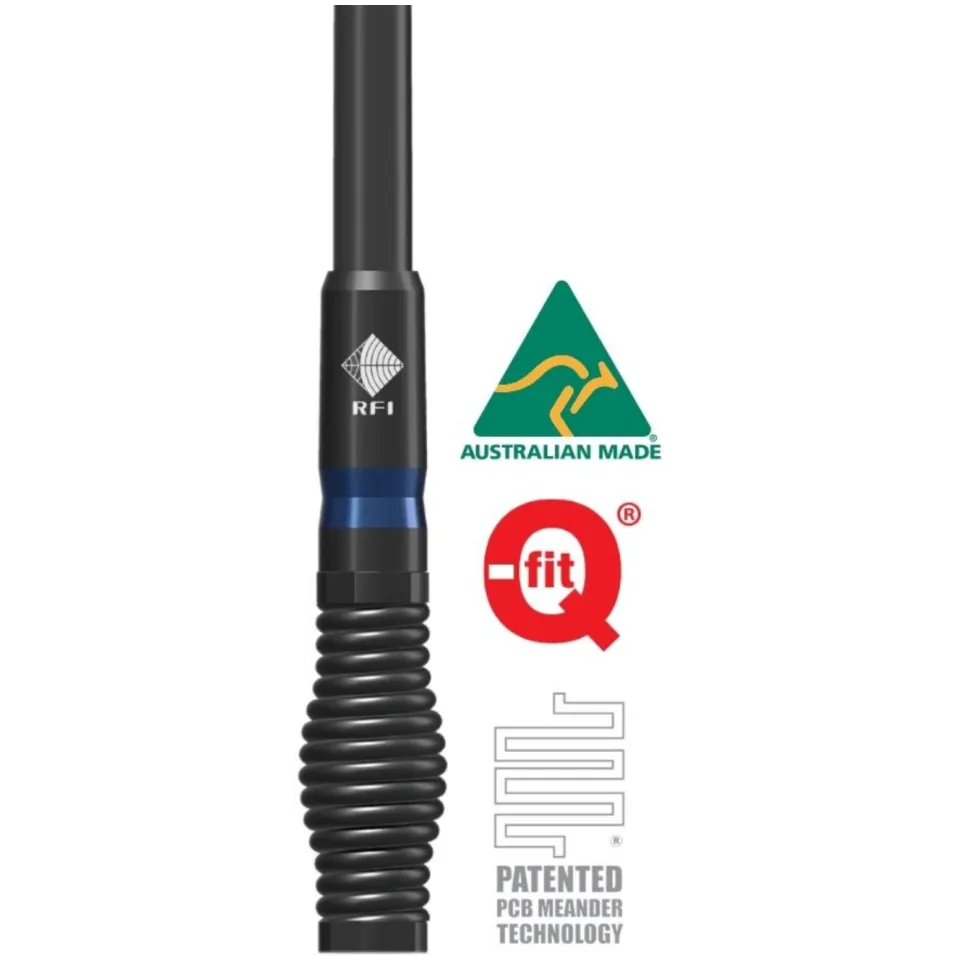 RFI CDX8197 CD-XTREME Removable 4G-5G Vehicle Bullbar Antenna, 7.5 dBi, 698 to 3800 MHz, SMA Male - View 2 (113-CDX8197-B)