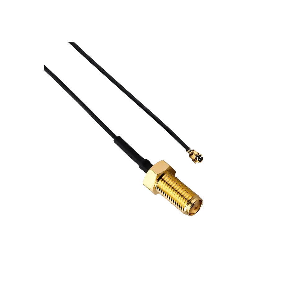 1.37 mm Cable Assembly, U.FL to SMA Female Bulkhead, 14cm