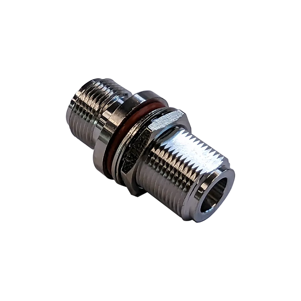 RF Adapter N Female to N Female, Bulkhead Mount