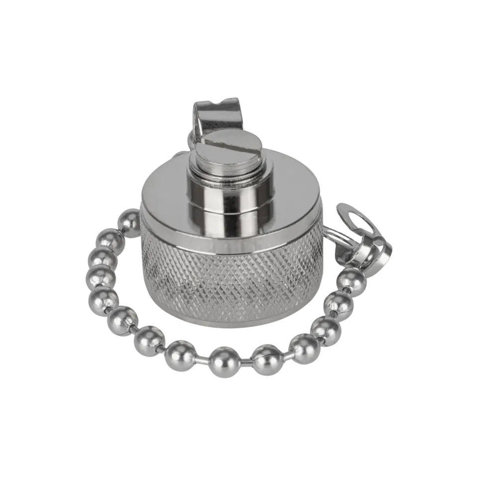 Dust Cap N Male, with Chain – view 2