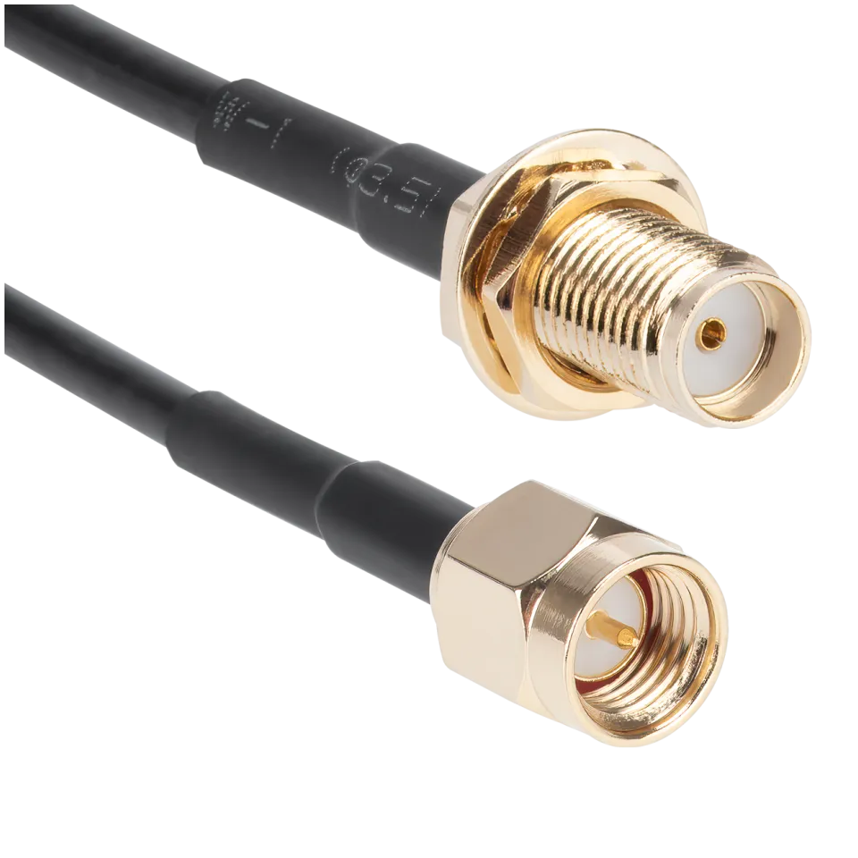 PTL-100 Patch Cable SMA Female to SMA Male, 18cm