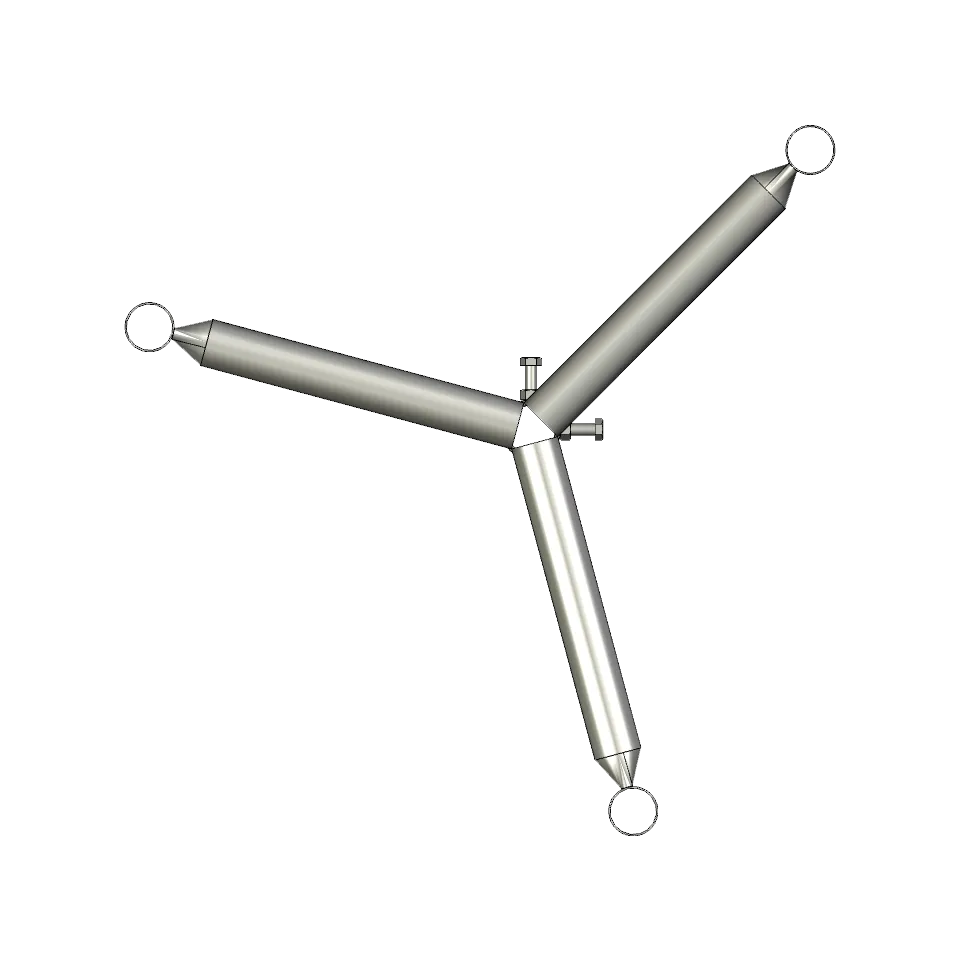 APAC GC48 Series Galvanised Steel Headframe, 3 Sector – view 3